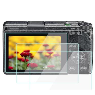 Imagem de Película protetora de tela GR III projetada para Ricoh GR III GR3, WH1916 9H, vidro temperado, antibolhas, antiarranhões, impressões digitais, ultratransparente [pacote com 3]