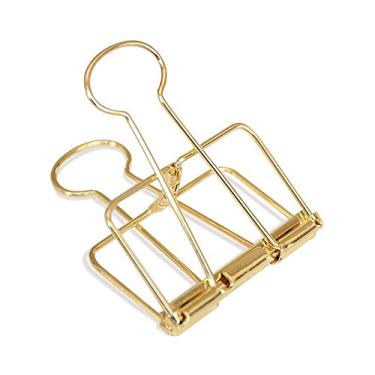 Imagem de 12 peças clipes de fichário de fio de cauda longa vazada clipe de papel grande 51 mm