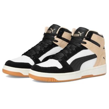 Imagem de PUMA Tênis feminino Rebound Layup, Puma Branco/PUMA Preto/Caju, 40