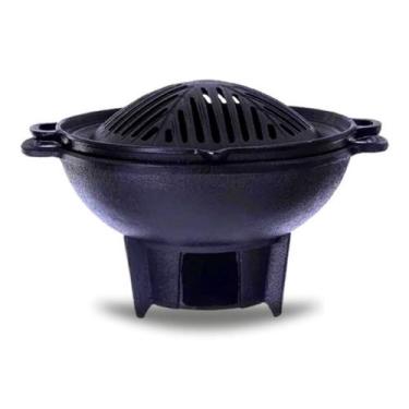 Imagem de Churrasqueira Gengiskan De Ferro Chapa Inclinada - FUNDIÇÃO ALFA