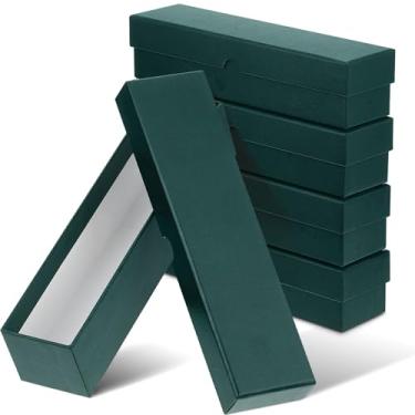 Imagem de Teling Caixa de armazenamento de moedas de 5 x 5 cm, porta-moedas, colecionadores, porta-moedas, para coleção de centavos, papelão (verde escuro)