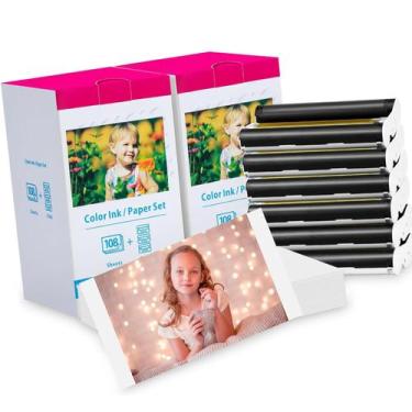 Imagem de Conjunto de tinta e papel compatível com Canon Selphy CP1300 - MarkDom