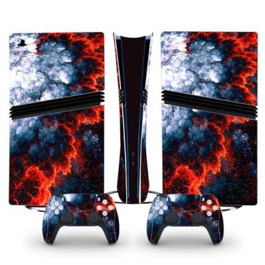 Imagem de Skin Wrap for PS5 Pro Digital Edition, Vinyl Decal Protective Wrap Sticker Cover for Console and Controller (Grey Design)