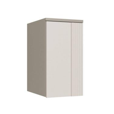 Imagem de Módulo Guarda-roupa Aéreo 1 Porta Elegance Níquel / Blanc Canelado