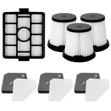 Imagem de HIHEPA BU3521 Substituição de filtro lavável: para aspirador de pó sem fio Shark BU3521 BU3523 BU3120 Sistema limpo e vazio - Compare com a peça XPRFIW1000 XFBU3000