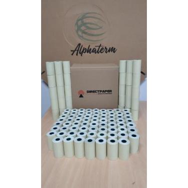 Imagem de Bobina Térmica Alphaterm 80x40 44gr cor amarela com 30 un ideal compat