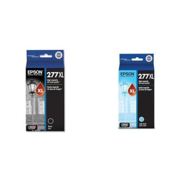 Imagem de Cartuchos de tinta Epson T277XL120 Photo Black e T277XL520 Light Cyan
