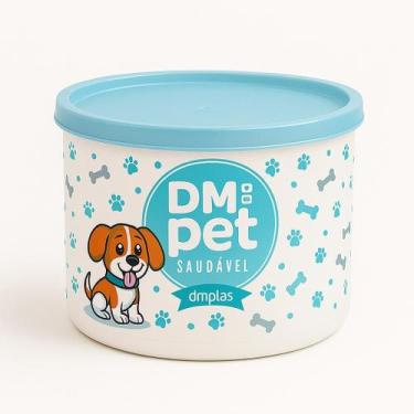 Imagem de Pote de Ração para Pets Unitário - DMPLAS, Cachorro, Azul