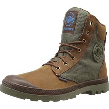 Imagem de Palladium Botas Pampa Sport Cuff WPN impermeáveis, Marrom/Moon Mist, 5.5