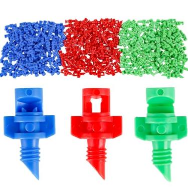 Imagem de 300 pçs micro pulverizador de aspersão de jardim atomizador, micro pulverizador de bocal de nebulização, bocal de pulverização de água 90/180/360 graus, emissor de irrigação por gotejamento para
