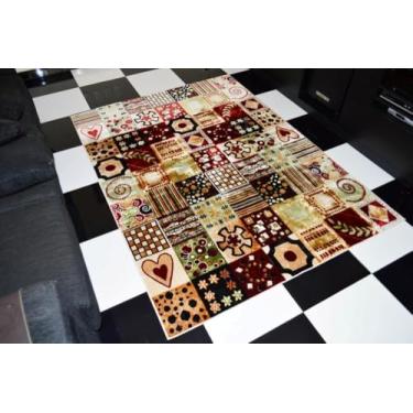 Imagem de Tapete Coperta Retangular Veludo 60x120 cm Colorido