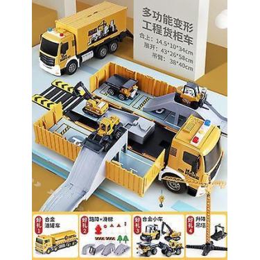 Imagem de Caminhão de contêiner de contêiner de crianças grandes em grande escal