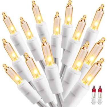 Imagem de Luzes de corda de Natal ODEETRONIC 6,6 m 100 incandescentes 120V