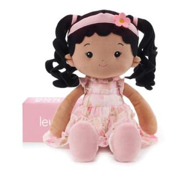 Imagem de Boneca macia LeyaDoll, brinquedo de pelúcia de 41 cm para crianças peq
