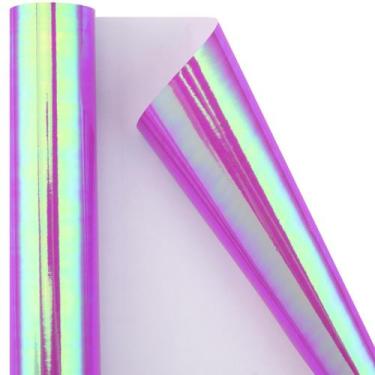 Imagem de Papel de embrulho Burymento Purple Iridescent 43cm x 10m