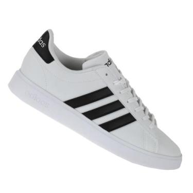 Imagem de Tênis Adidas Grand Court 2 Branco - Masculino, 39, Branco