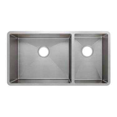 Imagem de Cuba Dupla Mekal Linha Retta LR-50/27 79x40 Aço Escovado