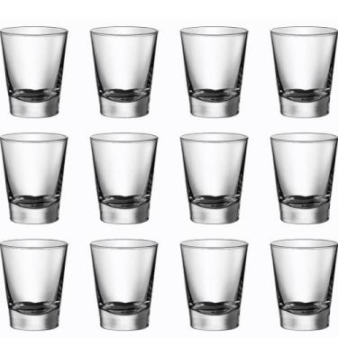 Imagem de Kit 42 unidades jogo de copos de dose de vidro pinga cachaça vodka teq