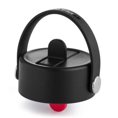 Imagem de Hydro Flask Acessório de boca larga flexível tampa de palha preta - para garrafas de boca larga - isoladas, lavável na lava-louças, livre de BPA, não tóxico