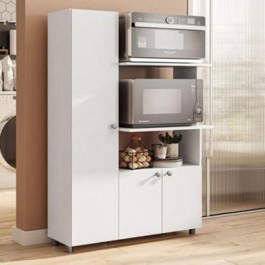 Imagem de Armário Cozinha Forno-micro-ondas Com 3 Portas Multimóveis - MULTIMOVE