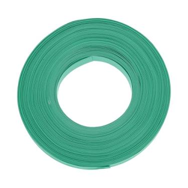 Imagem de DMiotech Tubo termorretrátil tubo de isolamento elétrico 2:1 tubo de fio de cabo envoltório manga verde 1,3 cm diâmetro 50 m de comprimento