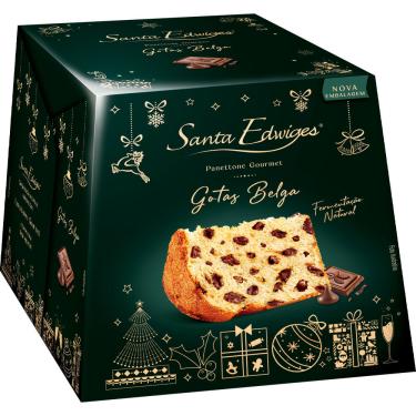 Imagem de Panettone Gotas de Chocolate Belga Santa Edwiges 400g Fermentação Natural