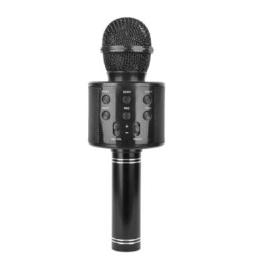 Imagem de Microfone Karaokê Bluetooth Efeito Voz Modo Gravação Função Selfie (preto)