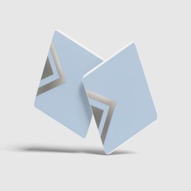 Imagem de Porta Copos Com Ilustração Personalizada 10.5x10.5 cm Abstract Background Arrow Silver Gold