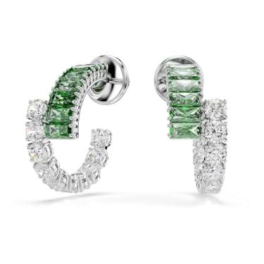 Imagem de Swarovski Brincos de corte misto da coleção Matrix, One Size, Cristal Latão, Zircônia cúbica