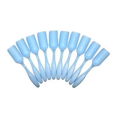 Imagem de Mini pá NINGDAN de 10 peças, mini pá de jardinagem de plástico, colheres de solo, ferramentas de transplante de escavação de cultivo para suculentas em vasos de flores, colheres de leite em pó/grãos