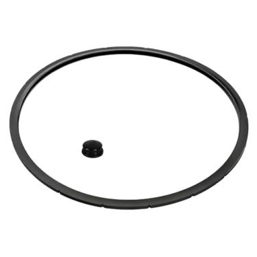 Imagem de 09985 Junta de anel de vedação de panela de pressão e plugue de sobrepressão - peças de reposição para panela de panela de pressão/lata Presto 16, 18, 23 litros, serve nos modelos 01745, 01751, 01781