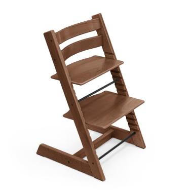 Imagem de Cadeira Tripp Trapp da Stokke, marrom quente - ajustável, cadeira conversível para crianças, adultos - conveniente, confortável e ergonômica - design clássico