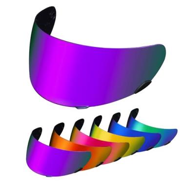 Imagem de PSLER Qualifier Visor- Qualifier Helmet Visor Motorcycle Face Shield Accessories Replacement for Bell Qualifier/Star/Vortex/RS-1/Revolver,Deep Purple