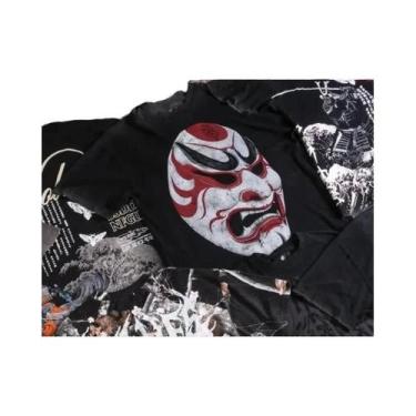 Imagem de Camiseta Unissex Harajuku Gótica Samurai Streetwear Fashionable Dark K