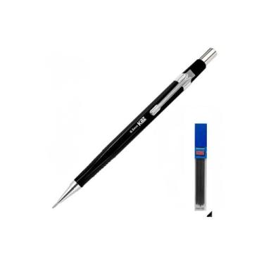 Imagem de Kit Lapiseira + Grafite 0.5mm KAZ Cor Lapiseira:Preta - KAZAN