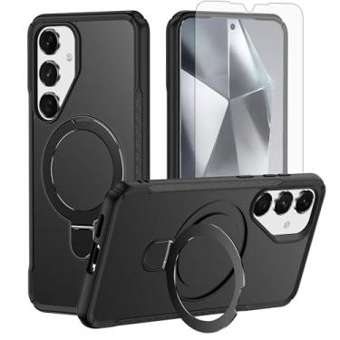 Imagem de Asuwish Capa de telefone compatível com S25/S24 Plus JS US preta