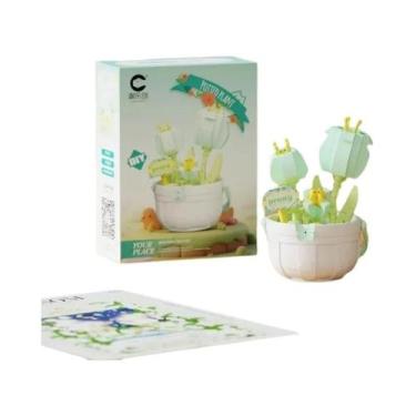 Imagem de Blocos De Montar Cesta Floral Presente De Natal Criativo DIY Brinquedo