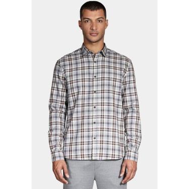 Imagem de Camisa Aramis Manga Longa Regular Flanela Marrom-Masculino