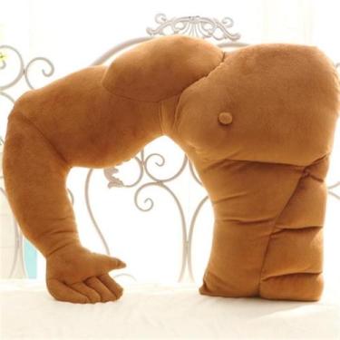 Imagem de Brinquedo de pelúcia com braços de boneca Muscle Soft, presente de ani