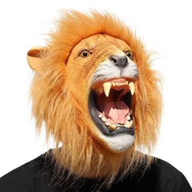 Imagem de Máscara de cosplay, cabelo comprido, leão, fantasia de Halloween, ader