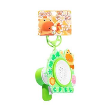 Imagem de Chaveiro, alto-falante, desenho animado, capivara, plástico verde - yi