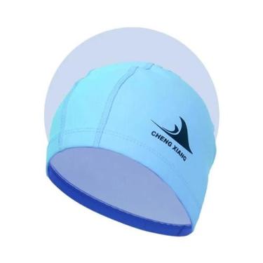 Imagem de Touca De Natação Unissex Impermeável Com Design Para Cabelos Longos, A