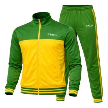 Imagem de Agasalho Jaqueta Conjunto Calça Masculino Inverno Frio Europeu Copa Se