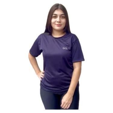 Imagem de Camisa Feminina Dry Fit Fitness Proteção Uv Academia - Via Ello, GG