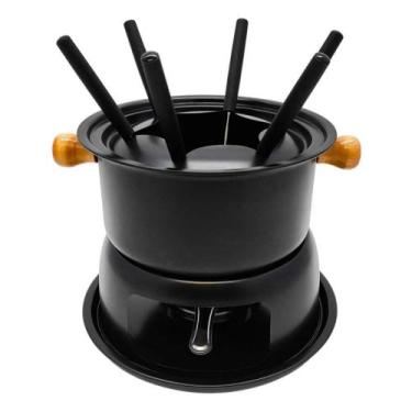 Imagem de Fondue para 6 pessoas - 11 peças com garfos preto - TOP RIO