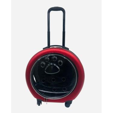 Imagem de Mochila Pet com Rodinha Visão Panorâmica Segurança Ventilação Conforto