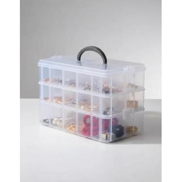 Imagem de Maleta Organizadora 30 Divisórias Modular 3 Andares Jóias - Yeet