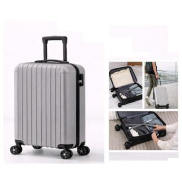 Imagem de Mala Viagem Rigida Abs Bordo Pequena Giro 360 Mao Padrao Cinza - Multi