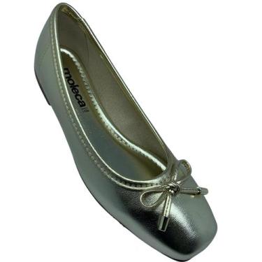 Imagem de Sapatilha Moleca Dourado com Detalhe em Laço - 43297, 36