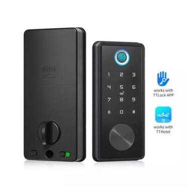 Imagem de Fechadura Eletrônica Biométrica Beluni Nero Pivotante Smart Ttlock